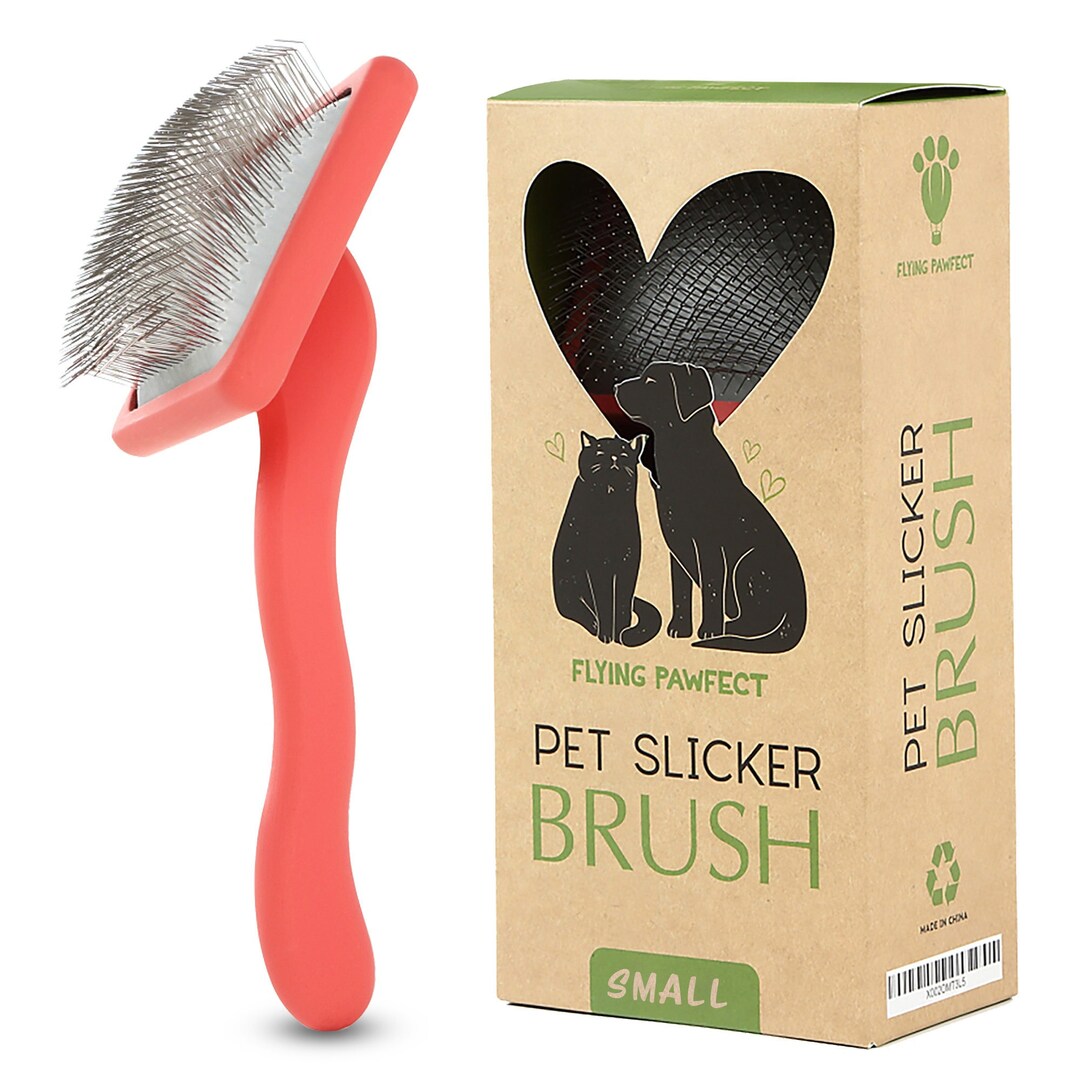 Flying Pawfect Grooming Brush Coral Brush Dog Grooming Brush Large Pet