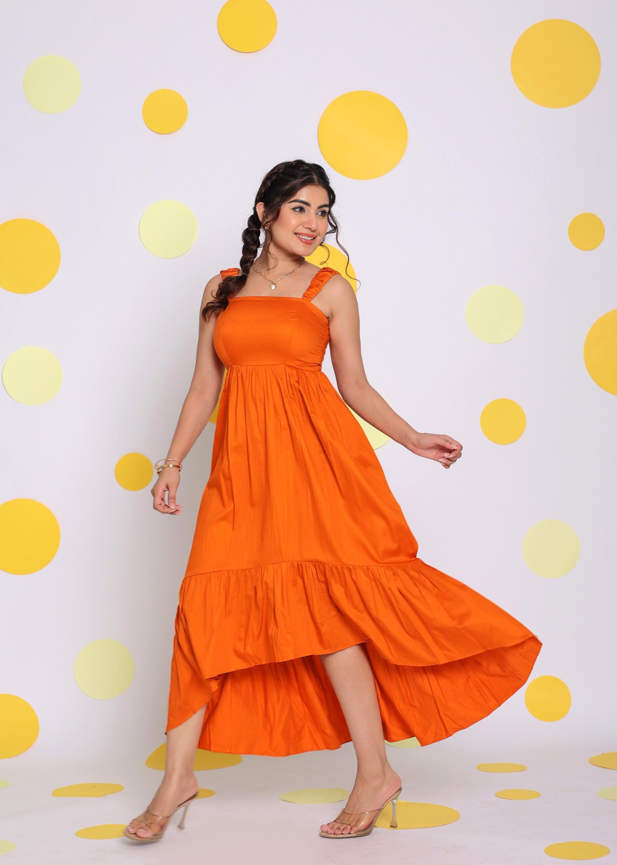 Sunset orange dress Italia
