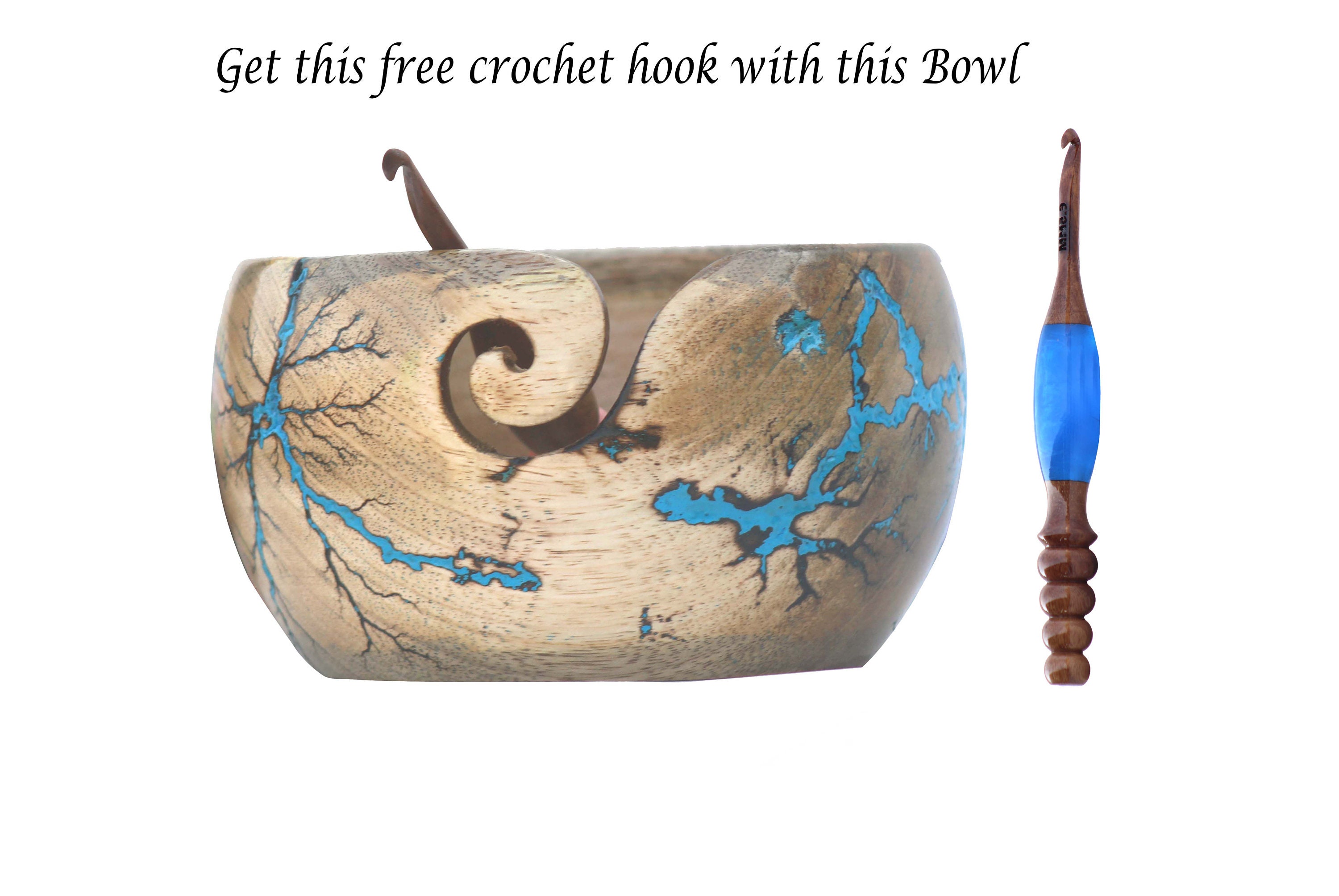 ROSEWOOD Yarn Bowl Handcrafted Wooden Yarn Bowl Large Yarn Bowl