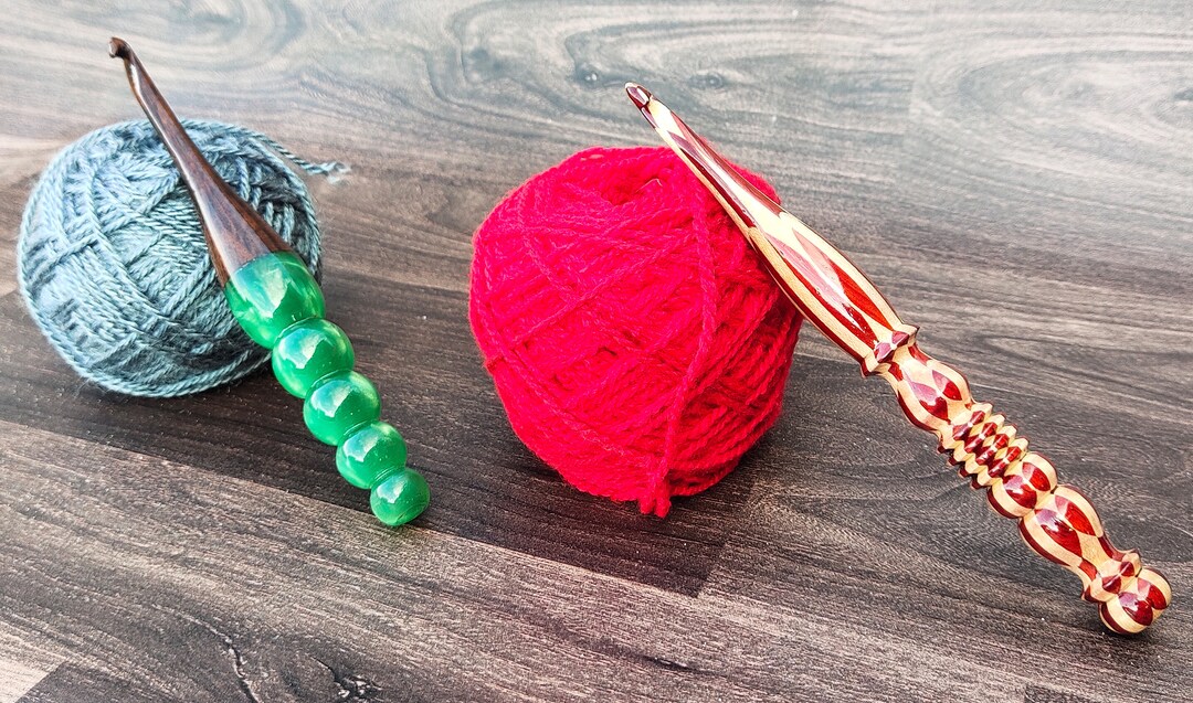 Crochet Hook Ergonomic Wooden Crochet Hook HANDMADE Etsy