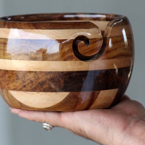 Handmade Wooden Yarn Bowl – JAMIT Knitting Machine