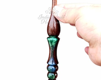 Wooden Crochet Hook, Ergonomic Wooden Crochet Hook, HANDMADE Crochet Hook For Knitting, Epoxy Resin Crochet Hook