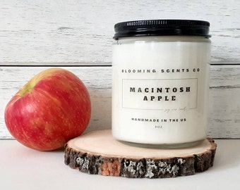 Macintosh Apple Orchard Candle, Fall Candle, Natural Soy Candle