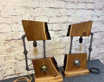Live Edge Lamp: “The Split-Forge”