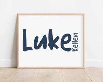 Name Printable, Personalisierter Name, Kinderzimmer druckbar, Namensdruck, Bauernhaus, Kinderzimmer Dekor, Kinderzimmer Wand, Digitaldruck