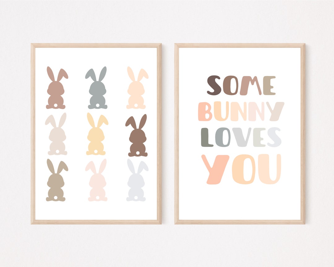 Easter Printable Wall Art, Set of 2 Gallery Art, Easter Digital ...
