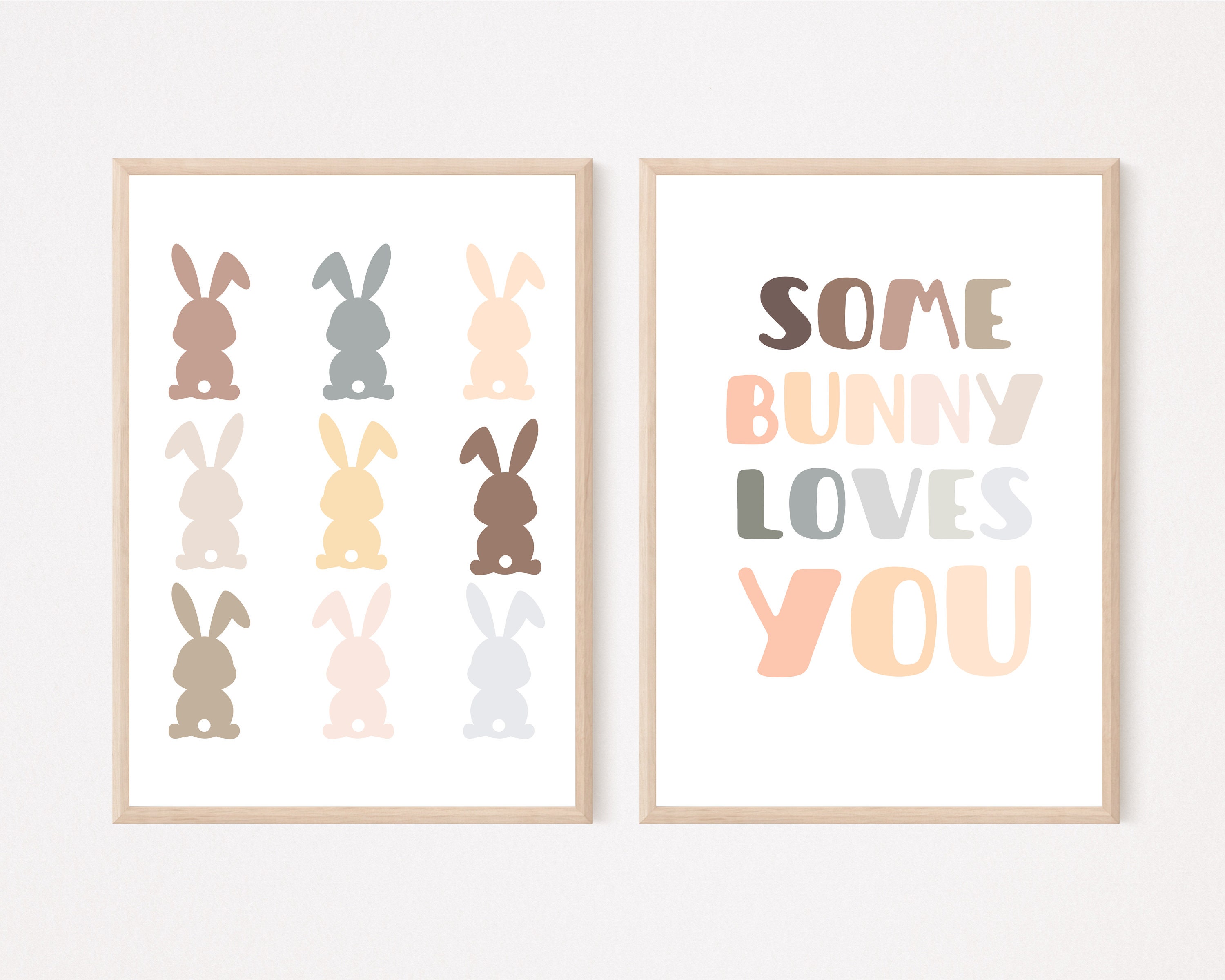 Easter Printable Wall Art, Set of 2 Gallery Art, Easter Digital ...
