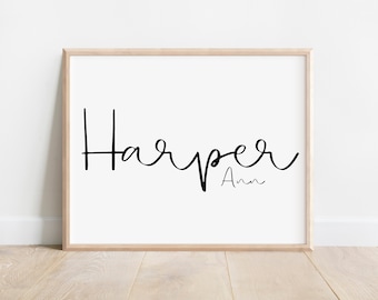 Name Printable, Personalisierter Name, Kinderzimmer druckbar, Namensdruck, Bauernhaus, Kinderzimmer Dekor, Kinderzimmer Wand, Digitaldruck