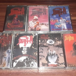 DEATH Metal Cassette Tape : Scream Bloody Gore Leprosy Spiritual Healing Human Individual Thought Patterns Symbolic The Sound Of Perseveranc
