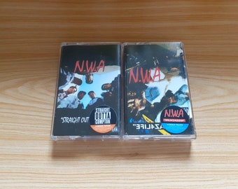 N.W.A : Straight Outta Compton - Efil4zaggin - Pop Rap Hip Hop RNB Cassette Tape