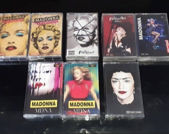 Madonna : Celebration - Rebelheart - MDNA - Madame X Cassette Tape