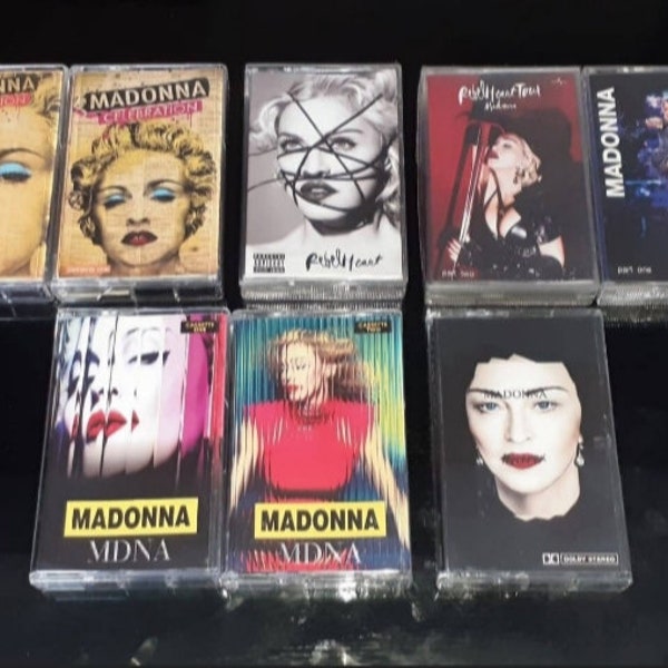 Madonna : Celebration - Rebelheart - MDNA - Madame X Cassette Tape