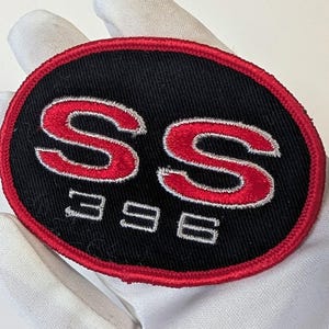 Vintage NOS Chevelle SS 396 Embroidered Sew on Patch Chevrolet Muscle Car Racing