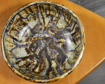 audrey davies canadian studio art pottery centerpiece bowl canada ontario eames era