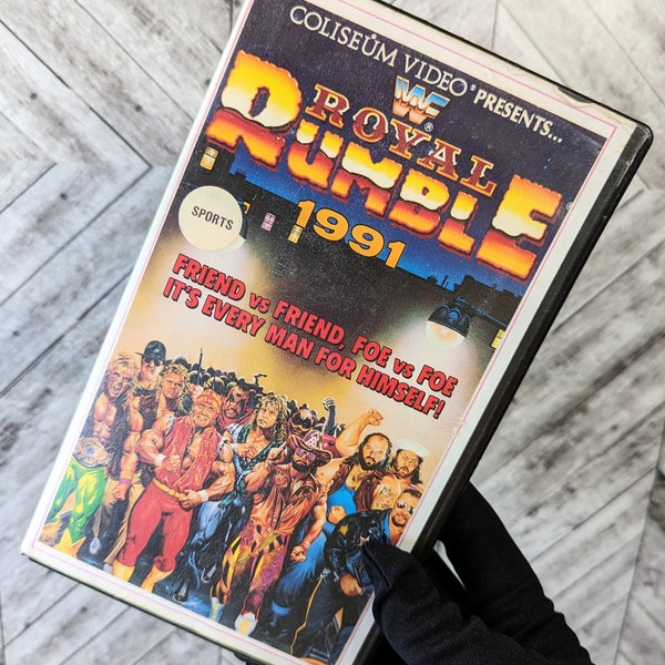 Royal Rumble 1991 Coliseum Video French RaRe Betamax Beta Tape Ex Rental WWF Not VHS