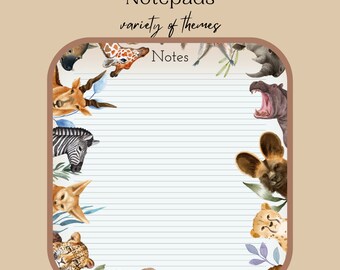 Notepads (A5, full colour, 50 pages)