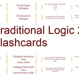 Traditional Logic 2 Flashcards Classical Conversations Challenge 2