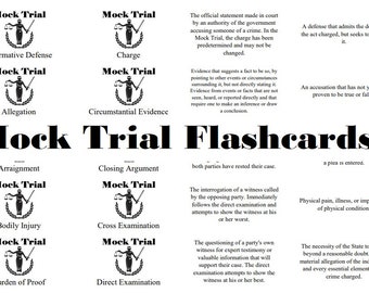 Classical Conversations Challenge B Mock Trial Flashcards