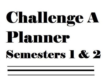 Classical Conversations Challenge A Semester 1 Planner