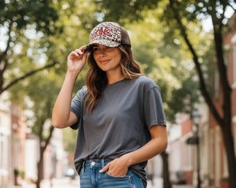 Custom Embroidered Baseball Cap: Personalized Mascot Trucker Hat