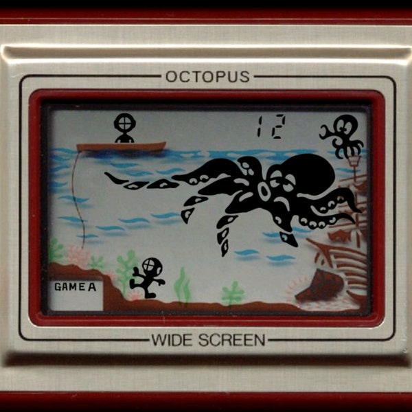 Fridge magnet Nintendo Game & Watch Octopus