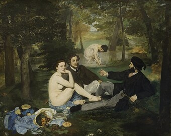 Imán de nevera El almuerzo sobre la hierba (Le déjeuner sur l'herbe), 1863 Edouard Manet