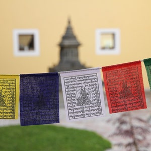 Mini Guru Rinpoche Prayer Flags, 7x9cm