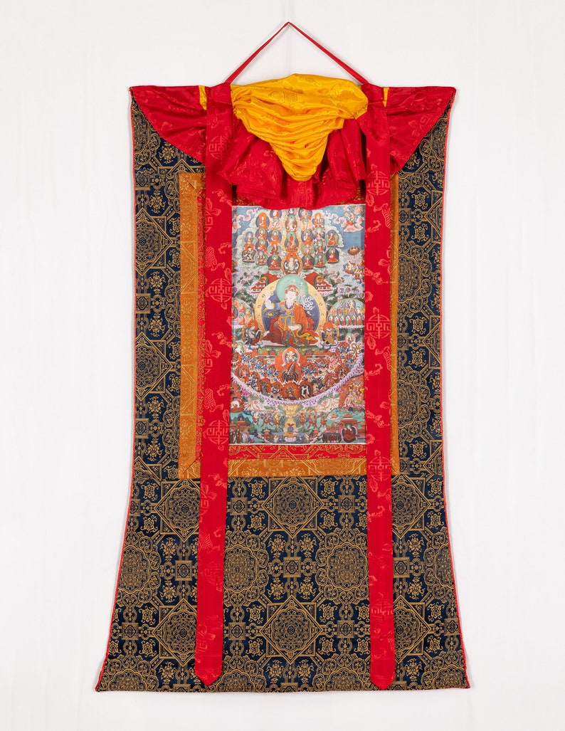 Guru Rinpoche Refuge Tree Thangka I image 1