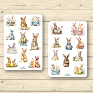 Sticker Set Osterhasen