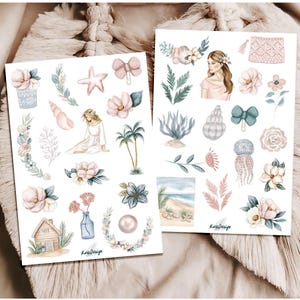 Set de pegatinas Primavera junto al mar