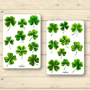 Sticker Set St. Patrick's Day Kleeblätter