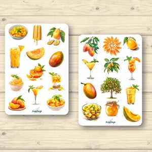 Set de pegatinas mangos