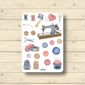 Sticker Blatt Schneiderei