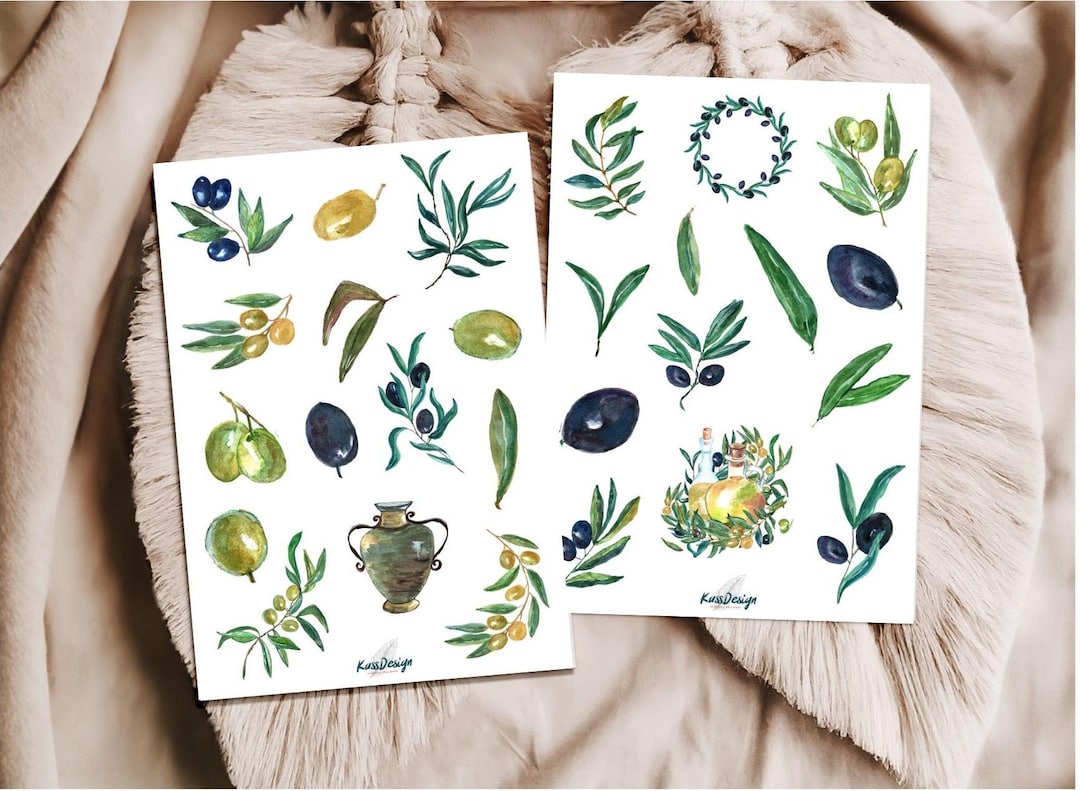 Olive Sticker Set - Etsy