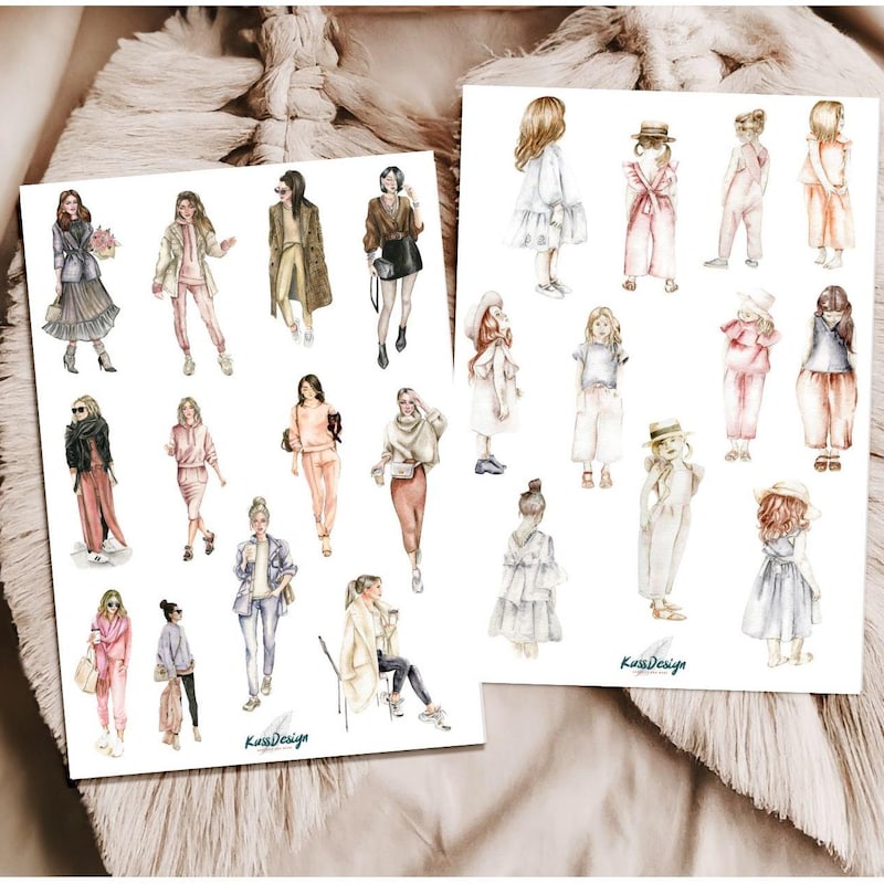 Fashion Stickers - Etsy