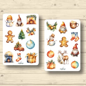 Sticker Set bunte Weihnachten