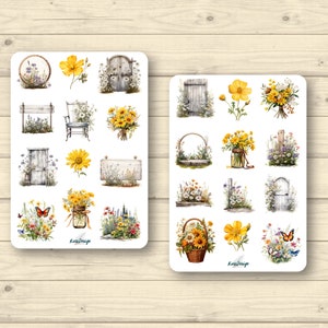 Sticker Set Frühlingsblumen