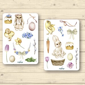 Sticker Set Ostern vintage