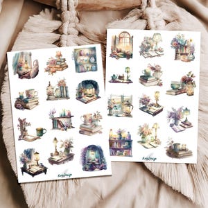 Sticker Set Leseecken Bücherliebe