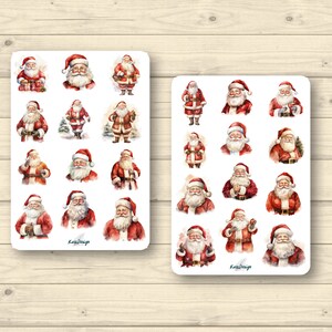 Set d'autocollants Collection Père Noël