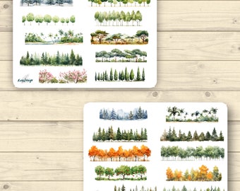 Sticker Set Forests Rows