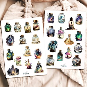 Sticker Set magische Gläser