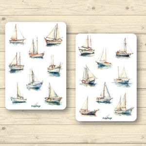 Set de pegatinas veleros