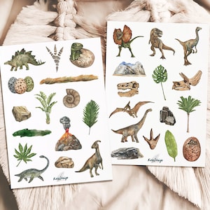 Set de pegatinas dinosaurios