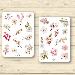 Sticker Set Kirschblüten