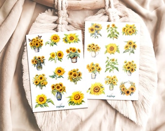 Sticker Set Sunflowers