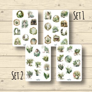 Ensembles d’autocollants Lily of the Valley Garden et Bouquets Flower Girl Plants, 2 ensembles, autocollants de planificateur d’autocollants, autocollants de scrapbooking