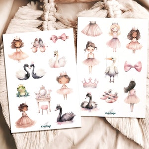Set de pegatinas pequeña bailarina