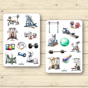 Set De Pegatinas Gimnasio Gimnasio