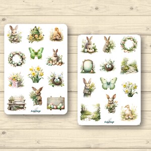 Sticker Set Ostern Ostergarten